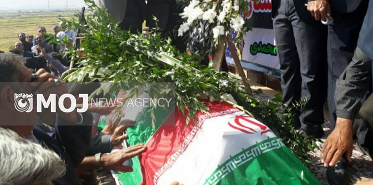 پیکر اعظم محمدی نیا در آستان امامزاده عبدالله خرمآباد آرام گرفت