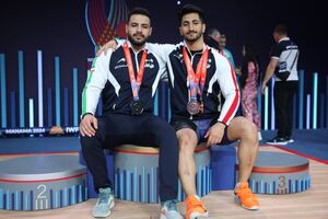 نمایندگان وزنه برداری ۹۶ کیلوگرم ایران در مسابقات قهرمانی آسیا درخشیدند