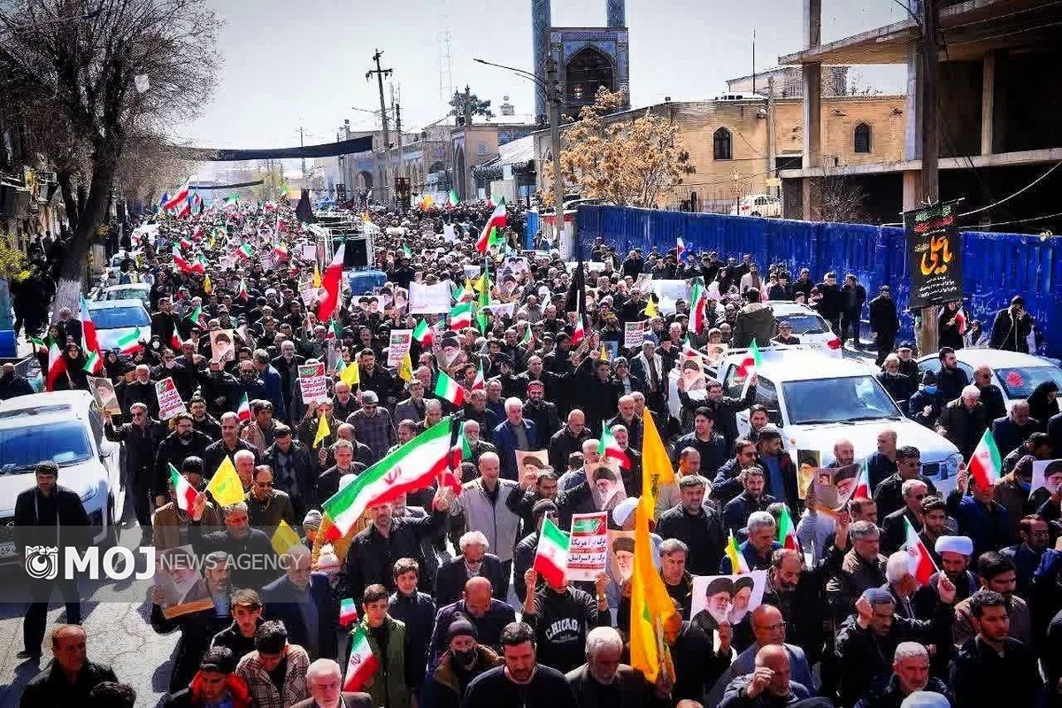 راهپیمایی مردم کرمانشاه