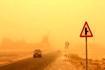 مسدود بودن محور نائین - میبد - یزد به دلیل طوفان شدید