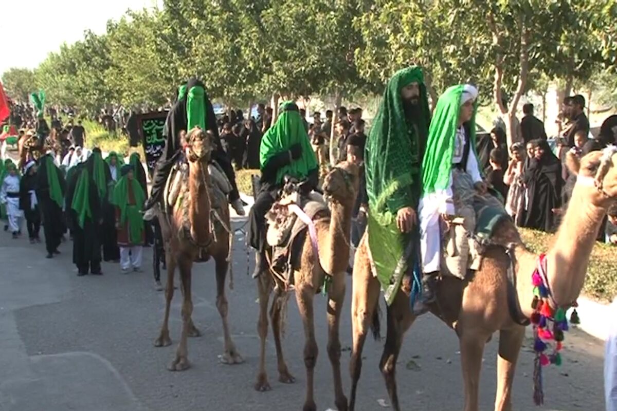 کاروان امام حسین در خمینی شهر