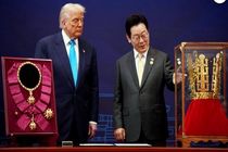 ترامپ بالاترین نشان افتخار کره جنوبی را دریافت کرد