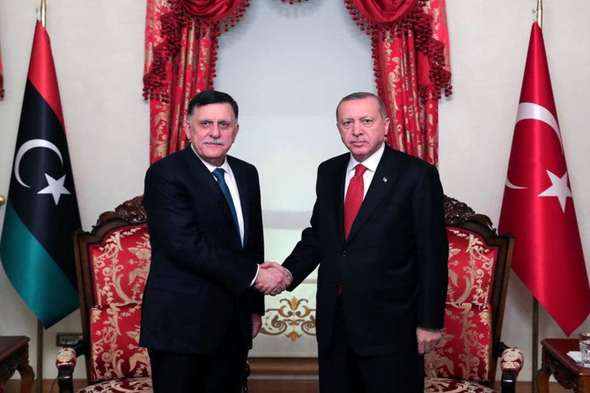 دیدار اردوغان با نخست وزیر لیبی