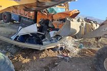 تصادف در محور دماوند با یک فوتی و ۲۰ مصدوم + فیلم