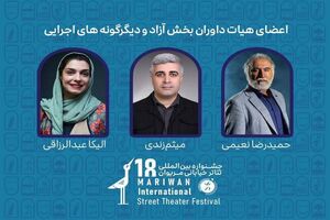 داوران هجدهمین دوره تئاتر خیابانی مریوان معرفی شدند