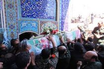 پیکر مامور نیروی انتظامی در شهر بندر امام خمینی(ره) تشییع شد