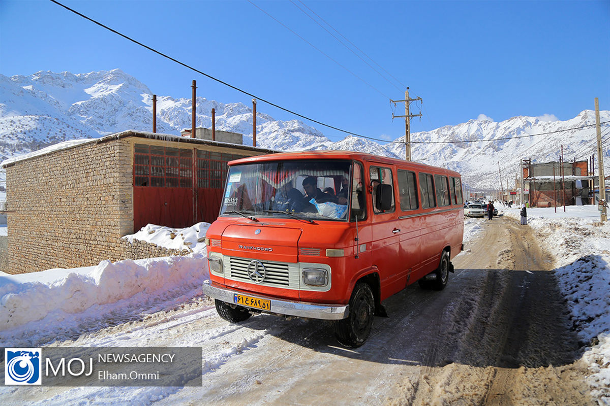 بارش برف در ارتفاعات اورامان