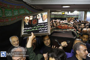 مراسم تشییع پیکر اسداللّه عسگراولادی برگزار شد