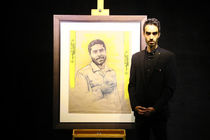 افتتاح همزمان نمایشگاه سربندهای ماه و رونمایی از اثر نقاشی غریبه در حوزه هنری