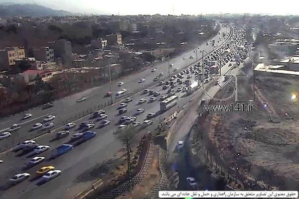 ترافیک سنگین و نیمه‌سنگین در مسیرهای منتهی به پایتخت