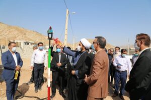 مشعل گاز در روستای چم شیر سیروان بمناسبت هفته دولت روشن شد
