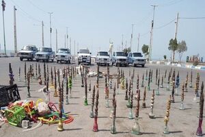 300 عدد قلیان از ساحل بندرعباس جمع‌آوری شد