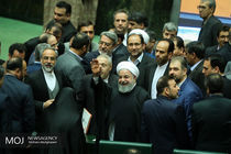 رئیس جمهور وارد صحن علنی مجلس شد