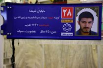 اقدام ماندگار نصب تصاویر شهدا بر تابلوهای شهری