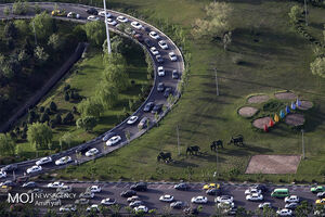 وضعیت ترافیکی بزرگراه های تهران در صبح ۱۹ آبان