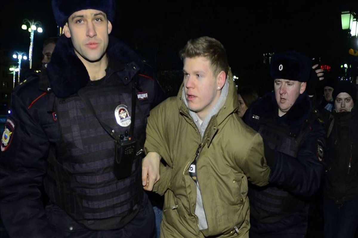 بازداشت معترضان در روسیه