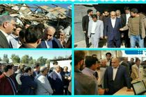 بازدید مسئولین کرمانشاه از روند ساماندهی بخش‌های مختلف سرپل ذهاب