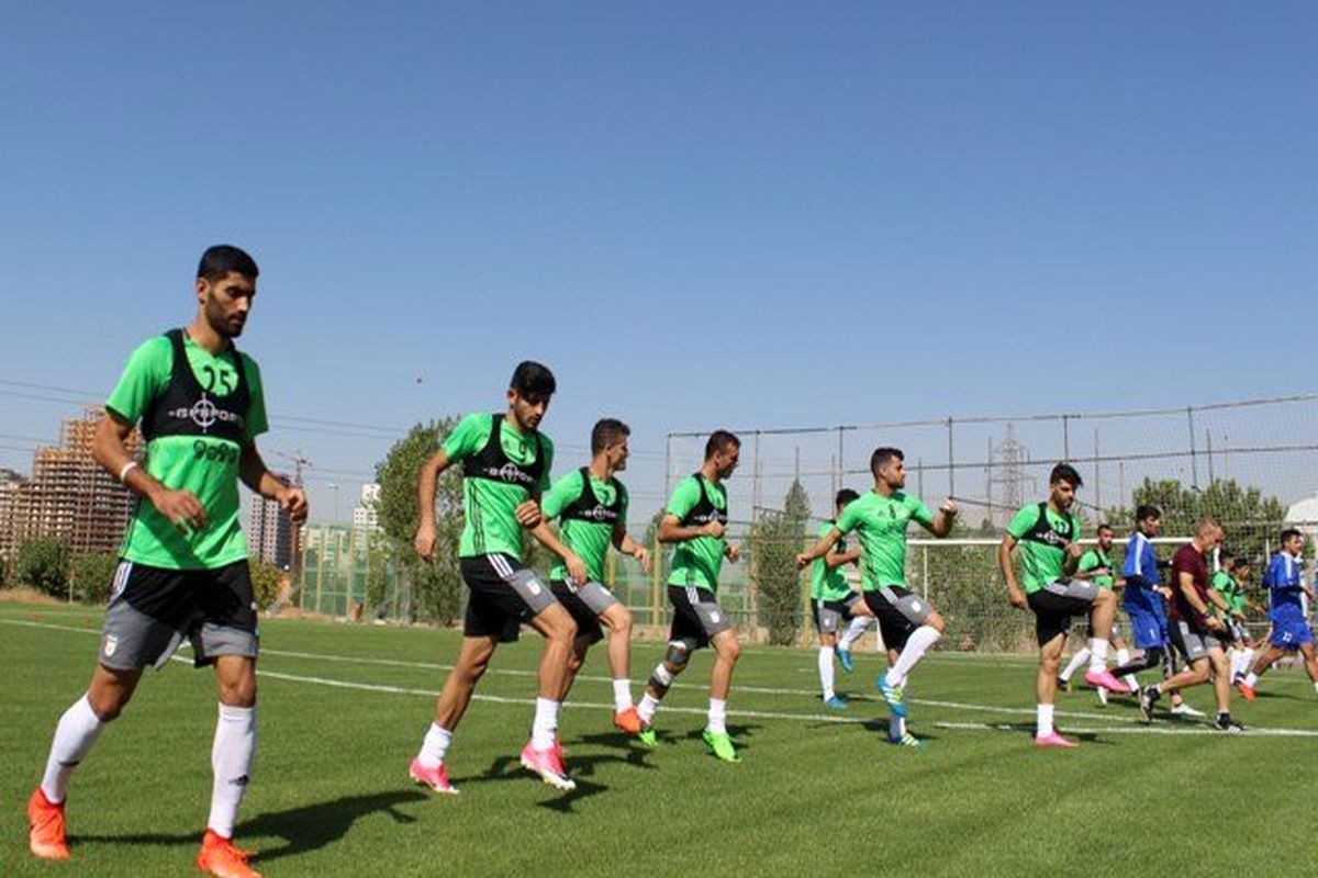 تمرین تیم ملی فوتبال