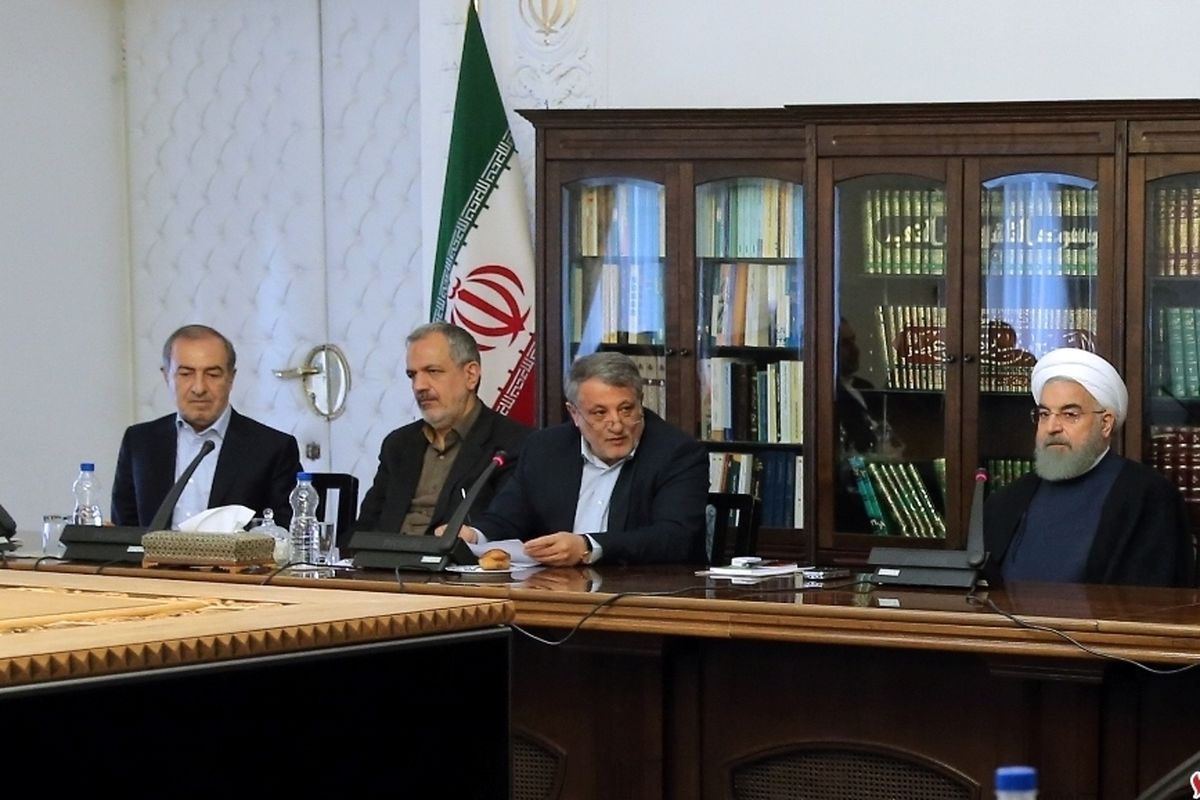 دیدار اعضای شورای شهر با روحانی
