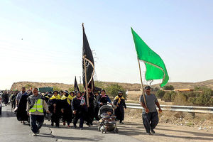 ورود بزرگ‌ترین کاروان پیاده به مشهدالرضا(ع)+تصاویر