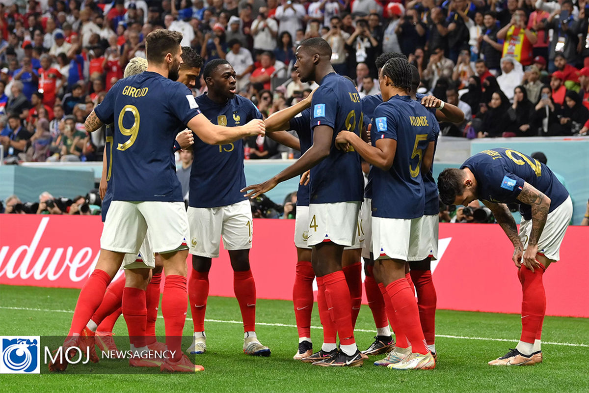 جام جهانی فوتبال - دیدار مراکش و فرانسه