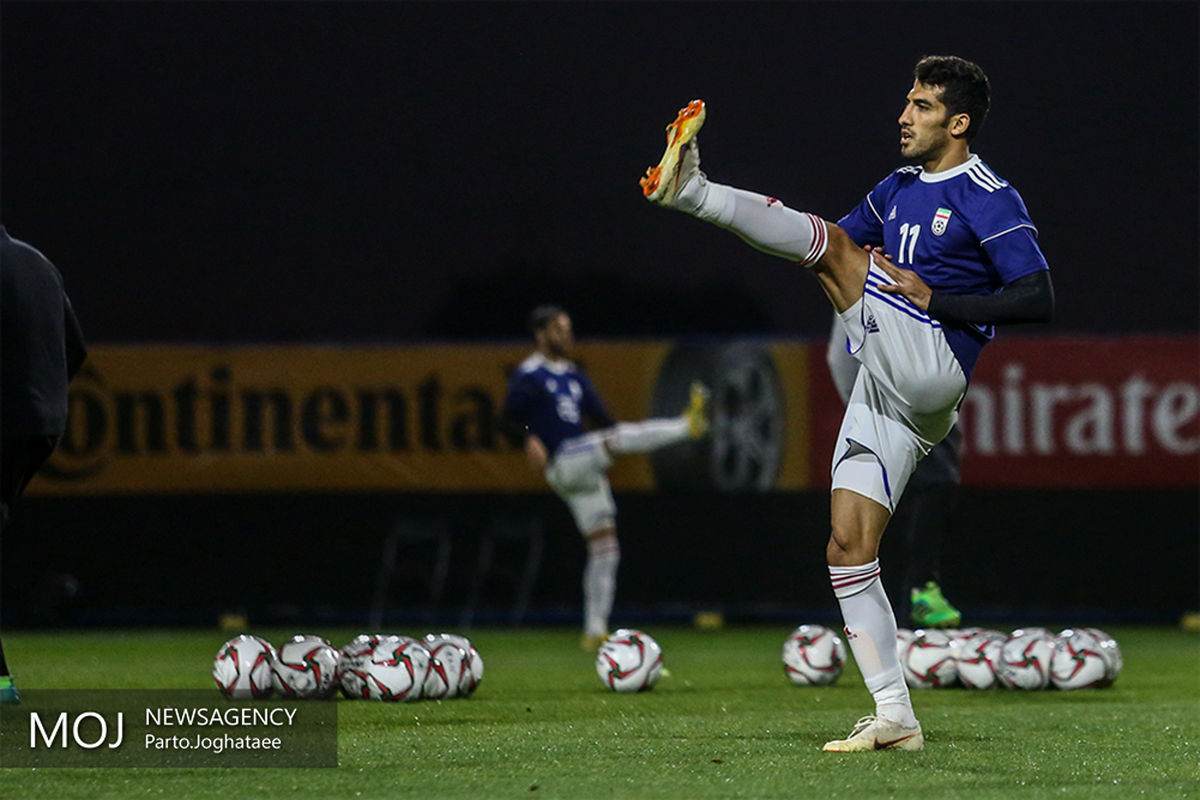 آخرین تمرین آماده سازی تیم ملی فوتبال کشورمان قبل از دیدار با تیم ملی چین/وحید امیری
