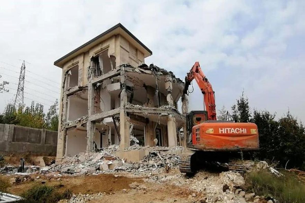 تخریب ویلا در ساری