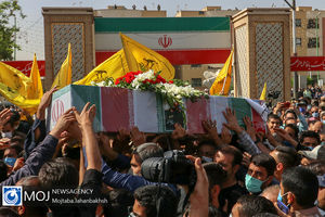 تشییع پیکر مطهر سردار شهید سیدمحمد حجازی در اصفهان