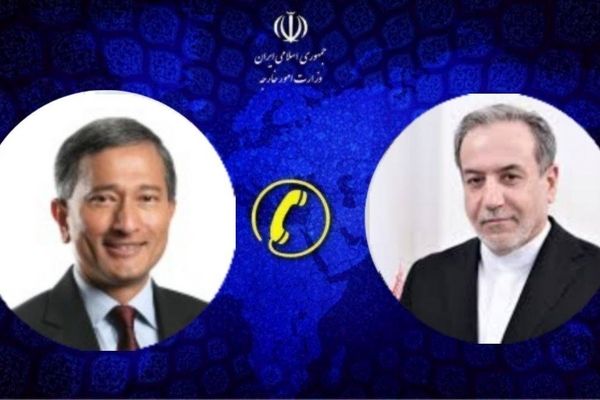 وزیر امور خارجه ایران و سنگاپور با یکدیگر گفتگو کردند