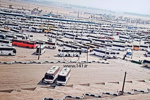 استقرار بیش از ۵۷۰ دستگاه اتوبوس برای جابه‌جایی زائران اربعین حسینی در پایانه شهید رئیسی (برکت)