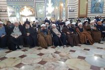 وداع مراجع اعظام تقلید با پیکر شهید سردار سلیمانی