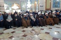 وداع مراجع اعظام تقلید با پیکر شهید سردار سلیمانی