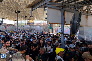 نصاب تردد زائران اربعین حسینی در مرز مهران شکست + فیلم