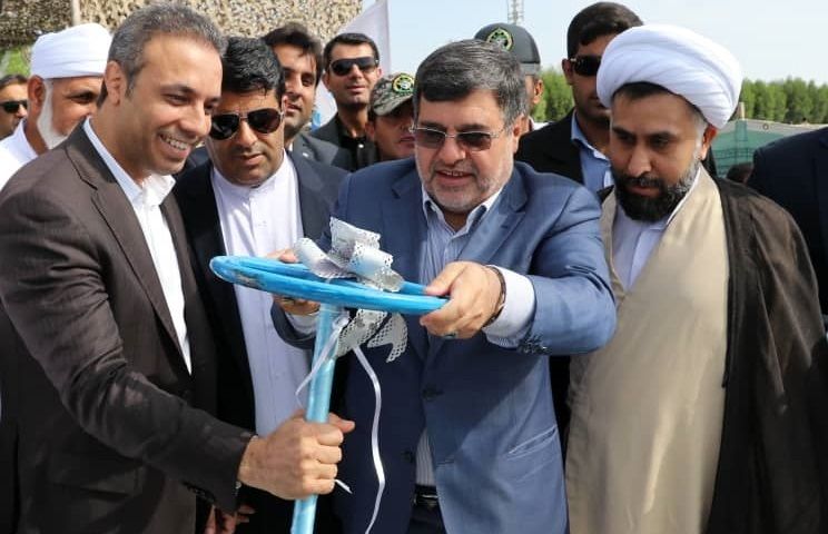 بهره برداری از خط دوم انتقال آب پاک از تصفیه خانه به شهر جاسک