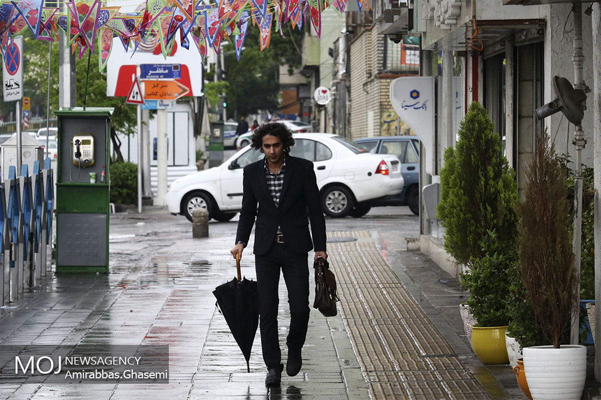 بارش باران بهاری در تهران