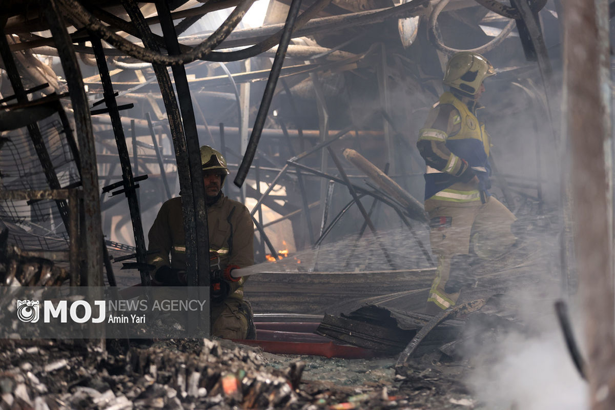 آتش سوزی در بازارچه جنت آباد