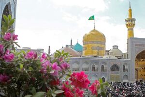 حرم رضوی  غرق در شادی و سرور 