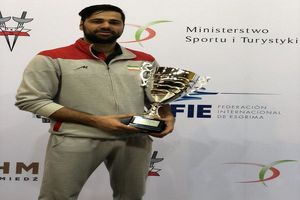 نایب قهرمانی دانشجوی واحد رشت در مسابقات شمشیربازی جام جهانی اسلحه سابر لهستان