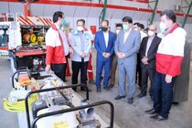 رونمایی از تجهیزات لجستیکی و امدادی جمعیت هلال احمر یزد با حضور استاندار