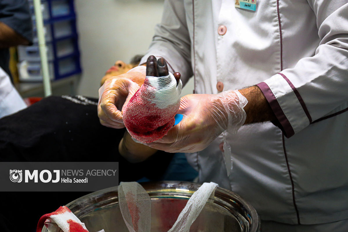 مصدومان شب چهارشنبه پایان سال ۱۴۰۳