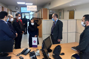 بازدید معاون فناوری اطلاعات بانک ایران زمین از مرکز ارتباط با مشتریان