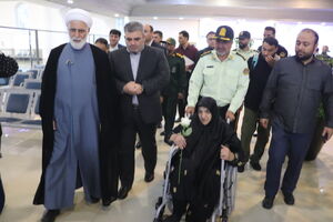 مراسم استقبال از ۱۳۳ خانواده شهید فراجا در کیش + فیلم