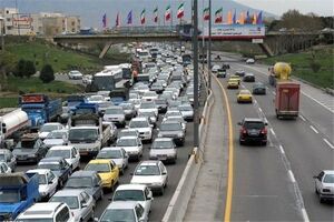 ترافیک نیمه سنگین در آزادراه قزوین-کرج