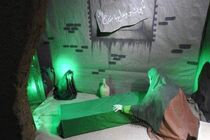 دهمین نمایشگاه مردمی یاس کبود ویژه ایام فاطمیه در پارس آباد برپا می شود