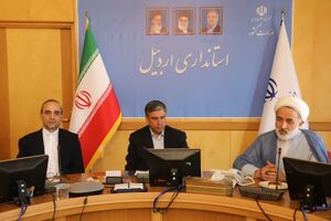 دیدار مسئولان قضایی استان با استاندار اردبیل به مناسبت هفته دولت