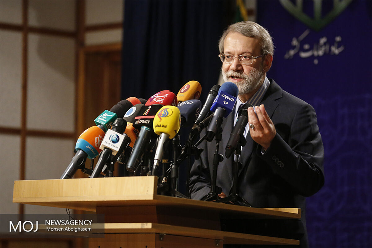 بازدید علی لاریجانی رییس مجلس شورای اسلامی از ستاد انتخابات کشور