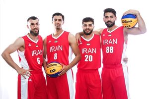 بسکتبال سه نفره ایران صدرنشین گروه خود در رقابت‌های کاپ آسیا شد
