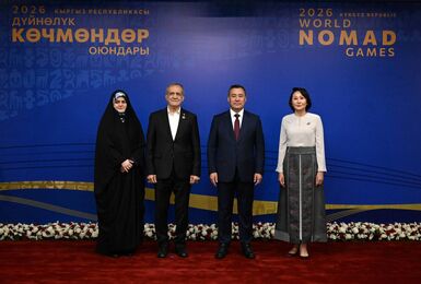پزشکیان در افتتاحیه مسابقات جهانی عشایری در بیشکک حضور یافت
