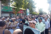 پیکر مطهر شهید مدافع حرم  در لنگرود  تشییع شد