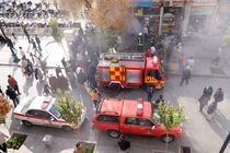 انبار چند باب مغازه خیابان انقلاب دچار حریق شد